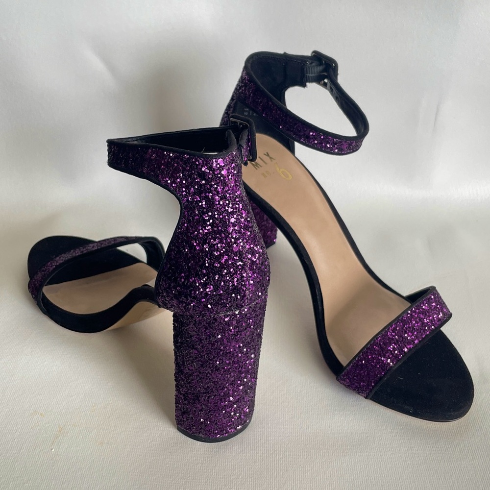 Purple Glitter Heels size 41 / US 10